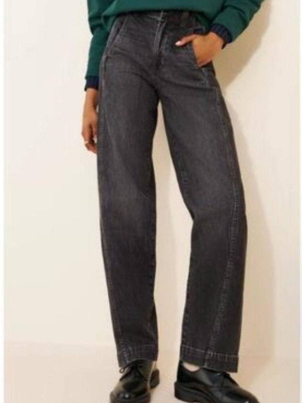 New Madewell Tapered Denim Trousers in Robles Wash Size 26